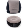 Надувное кресло с пуфиком INTEX 68564, флок, 99×130×76 / 64×28 см